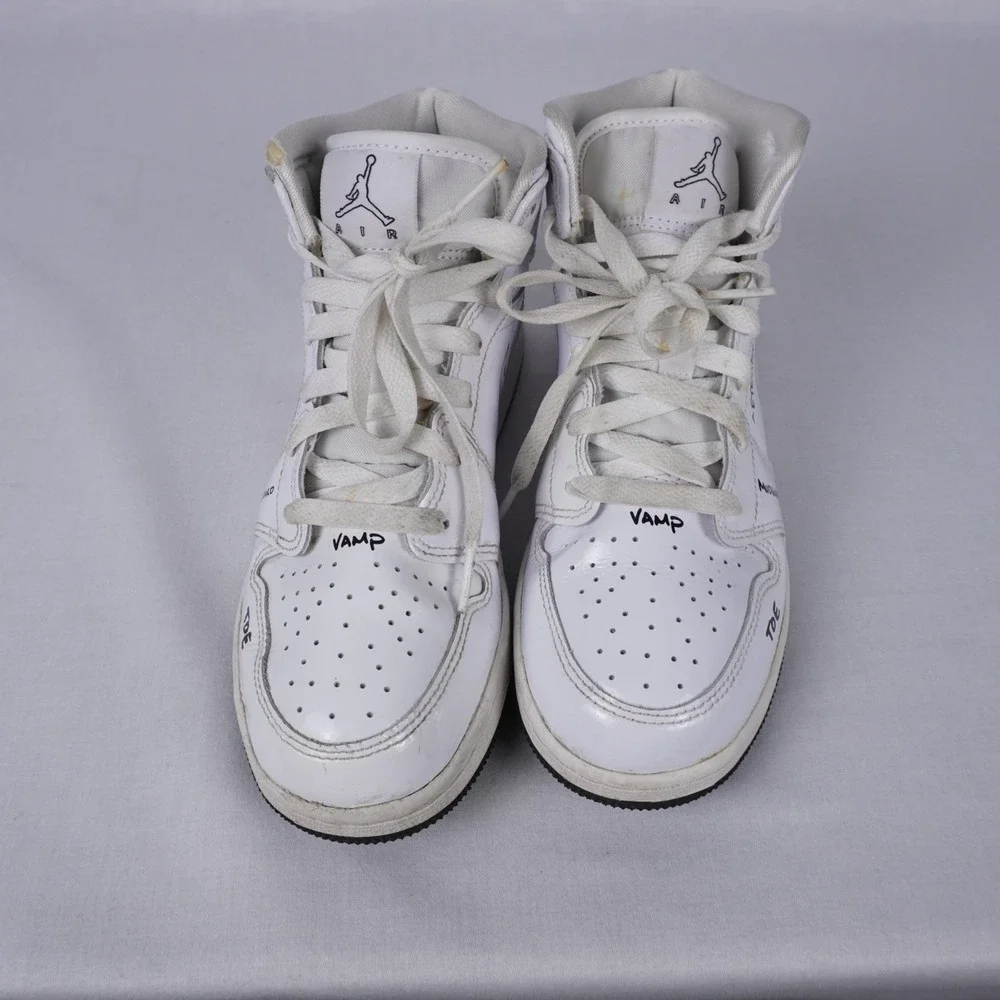NIKE Air Jordan 1 Mid GS 'Schematic' Big Kid's Basketball Shoes Size 6Y